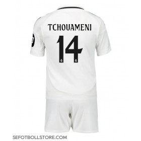 Real Madrid Aurelien Tchouameni #14 Replika babykläder Hemmaställ Barn 2024-25 Kortärmad (+ korta byxor)